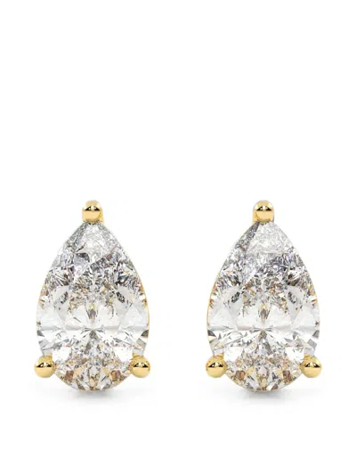 Diamond Essentials Lab-grown Diamond Earrings In Gold