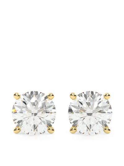 Diamond Essentials Lab-grown Diamond Earrings In Gold