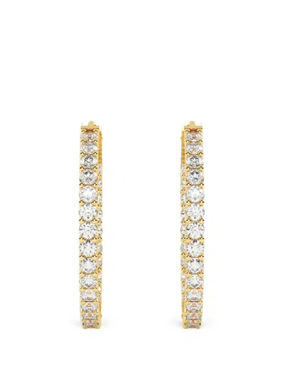 Diamond Essentials Lab-grown Diamond Hoop Earrings In Gold