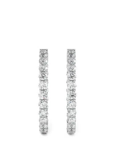 Diamond Essentials Lab-grown Diamond Hoop Earrings In Gold
