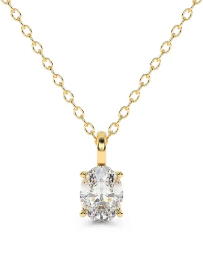 Diamond Essentials Lab-grown Diamond Necklace In Gold
