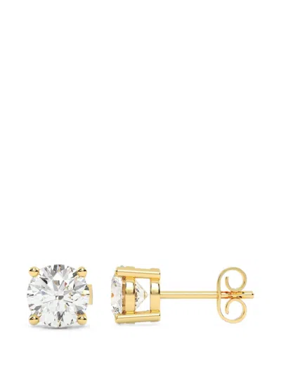 Diamond Essentials Lab-grown Diamond Solitaire Earrings In Gold