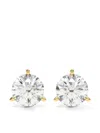 Diamond Essentials Lab-grown Diamond Solitaire Stud Earrings In Silver
