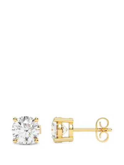 Diamond Essentials Lab-grown Diamond Stud Earrings In Gold