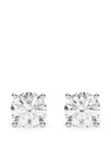 Diamond Essentials Lab-grown Diamond Stud Earrings In Silver