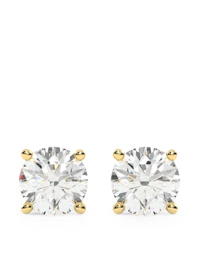 Diamond Essentials Laboratory-grown Diamond Earrings In Silver