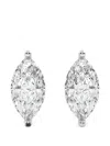 Diamond Essentials Laboratory-grown Diamond Earrings In Silver
