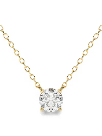 Diamond Essentials Laboratory-grown Diamond Necklace In Gold