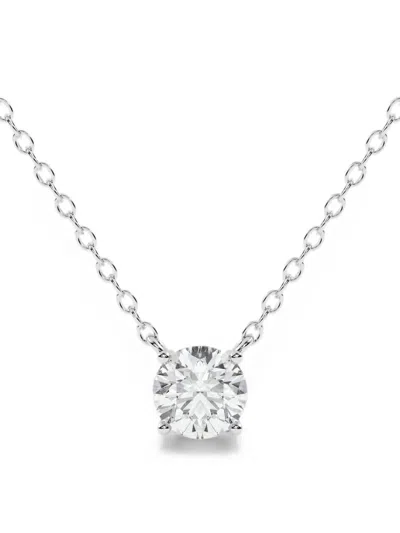 Diamond Essentials Laboratory-grown Diamond Necklace In Metallic