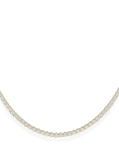Diamond Essentials Laboratory-grown Diamond Tennis Necklace In Gray
