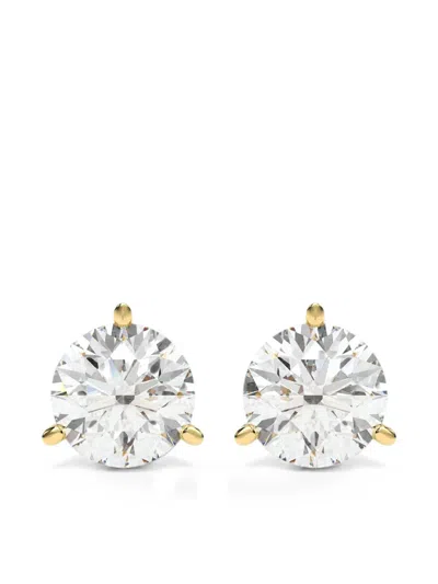 Diamond Essentials Martini-set Lab-grown Diamond Solitaire Earrings In Gold