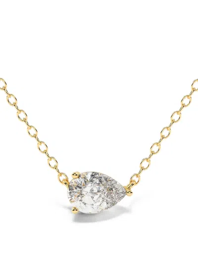 Diamond Essentials Pear-shape Diamond Necklace In Gold