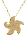 Diamond Select Cuts 0.01 Ct. Tw. Diamond 14k Necklace In Gold