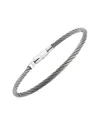 Diamond Select Cuts 0.01 Ct. Tw. Diamond Silver Bangle In Silver
