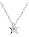Diamond Select Cuts 0.01 Ct. Tw. Diamond Silver Necklace