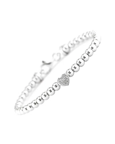 DIAMOND SELECT CUTS 0.02 CT. TW. DIAMOND SILVER BANGLE