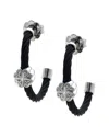 Diamond Select Cuts 0.02 Ct. Tw. Diamond Silver Earrings In Black