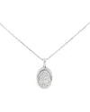 Diamond Select Cuts 0.02 Ct. Tw. Diamond Silver Necklace In Silver