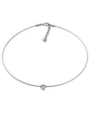 Diamond Select Cuts 0.02 Ct. Tw. Diamond Silver Necklace In Metallic