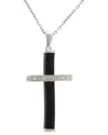 Diamond Select Cuts 0.02 Ct. Tw. Diamond Silver Pendant In Metallic