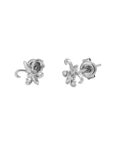 Diamond Select Cuts 0.03 Ct. Tw. Diamond 14k Earrings In Metallic