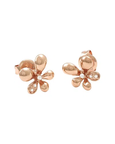 Diamond Select Cuts 0.03 Ct. Tw. Diamond 14k Rose Gold Earrings