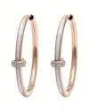 Diamond Select Cuts 0.03 Ct. Tw. Diamond Silver Earrings In Gold