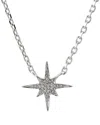 Diamond Select Cuts 0.03 Ct. Tw. Diamond Silver Necklace In Metallic