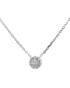 Diamond Select Cuts 0.03 Ct. Tw. Diamond Silver Necklace In Metallic