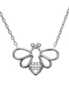 Diamond Select Cuts 0.03 Ct. Tw. Diamond Silver Necklace In Metallic