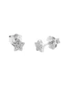 Diamond Select Cuts 0.04 Ct. Tw. Diamond .mm Silver Earrings In Silver
