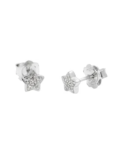 DIAMOND SELECT CUTS 0.04 CT. TW. DIAMOND .MM SILVER EARRINGS