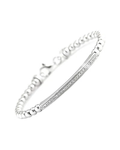 DIAMOND SELECT CUTS 0.04 CT. TW. DIAMOND SILVER BANGLE