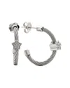 Diamond Select Cuts 0.04 Ct. Tw. Diamond Silver Earrings In Metallic