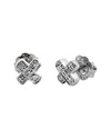 Diamond Select Cuts 0.04 Ct. Tw. Diamond Silver Earrings