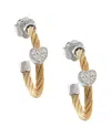 Diamond Select Cuts 0.04 Ct. Tw. Diamond Silver Earrings
