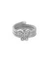 Diamond Select Cuts 0.04 Ct. Tw. Diamond Silver Ring