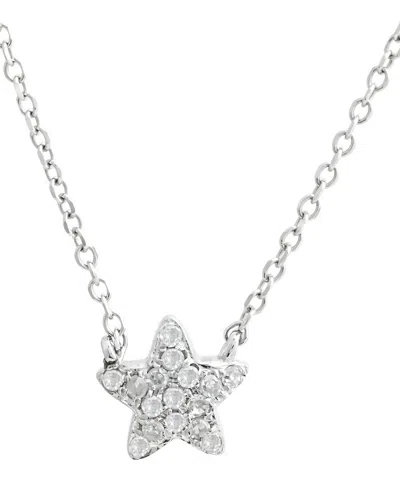 Diamond Select Cuts 0.05 Ct. Tw. Diamond 14k Necklace In Metallic
