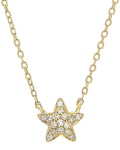 Diamond Select Cuts 0.05 Ct. Tw. Diamond 14k Necklace In Gold