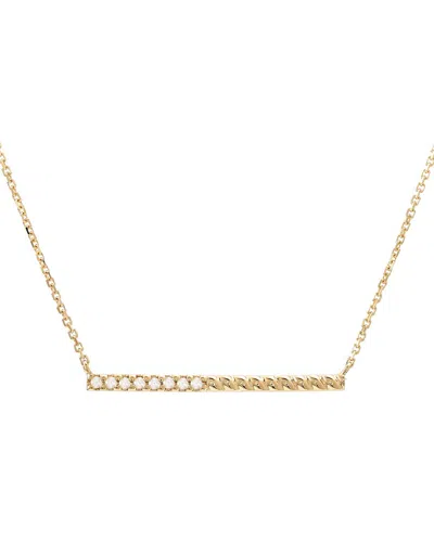 Diamond Select Cuts 0.05 Ct. Tw. Diamond 14k Necklace In Gold