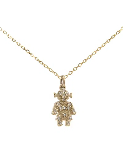 Diamond Select Cuts 0.05 Ct. Tw. Diamond 14k Necklace In Gold