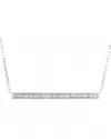 Diamond Select Cuts 0.05 Ct. Tw. Diamond Silver Necklace In Metallic