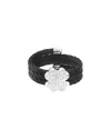 Diamond Select Cuts 0.05 Ct. Tw. Diamond Silver Ring In Black