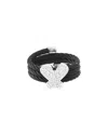 Diamond Select Cuts 0.05 Ct. Tw. Diamond Silver Ring In Black