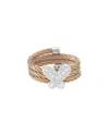 Diamond Select Cuts 0.05 Ct. Tw. Diamond Silver Ring In Gold