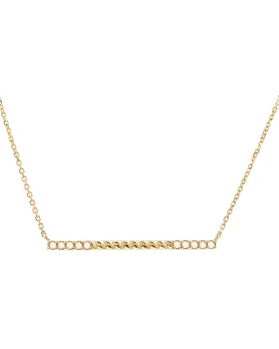 Diamond Select Cuts 0.06 Ct. Tw. Diamond 14k Necklace In Gold