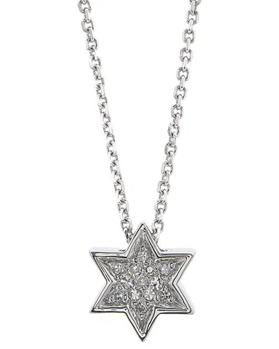 Diamond Select Cuts 0.06 Ct. Tw. Diamond Silver Necklace