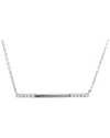 Diamond Select Cuts 0.06 Ct. Tw. Diamond Silver Necklace In Metallic