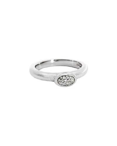 Diamond Select Cuts 0.06 Ct. Tw. Diamond Silver Ring In Metallic