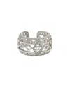 Diamond Select Cuts 0.06 Ct. Tw. Diamond Silver Ring In Metallic